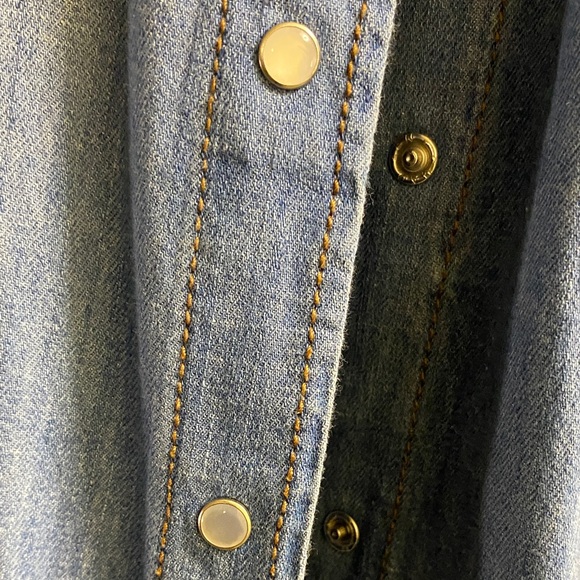 Old Navy Blue Denim Shirt Dress - Picture 5 of 6